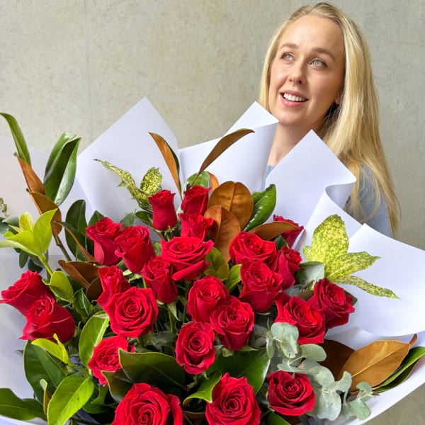 24 Red Rose Bouquet 3