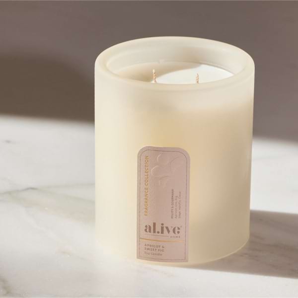 Al.ive Apricot & Sweet Fig Luxury Candle 3