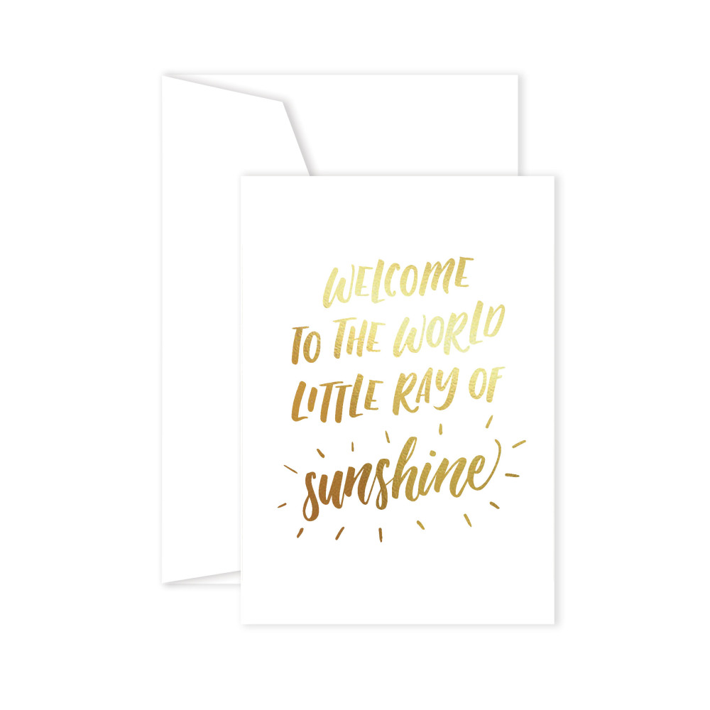 Welcome Ray of Sunshine (New Baby) Card