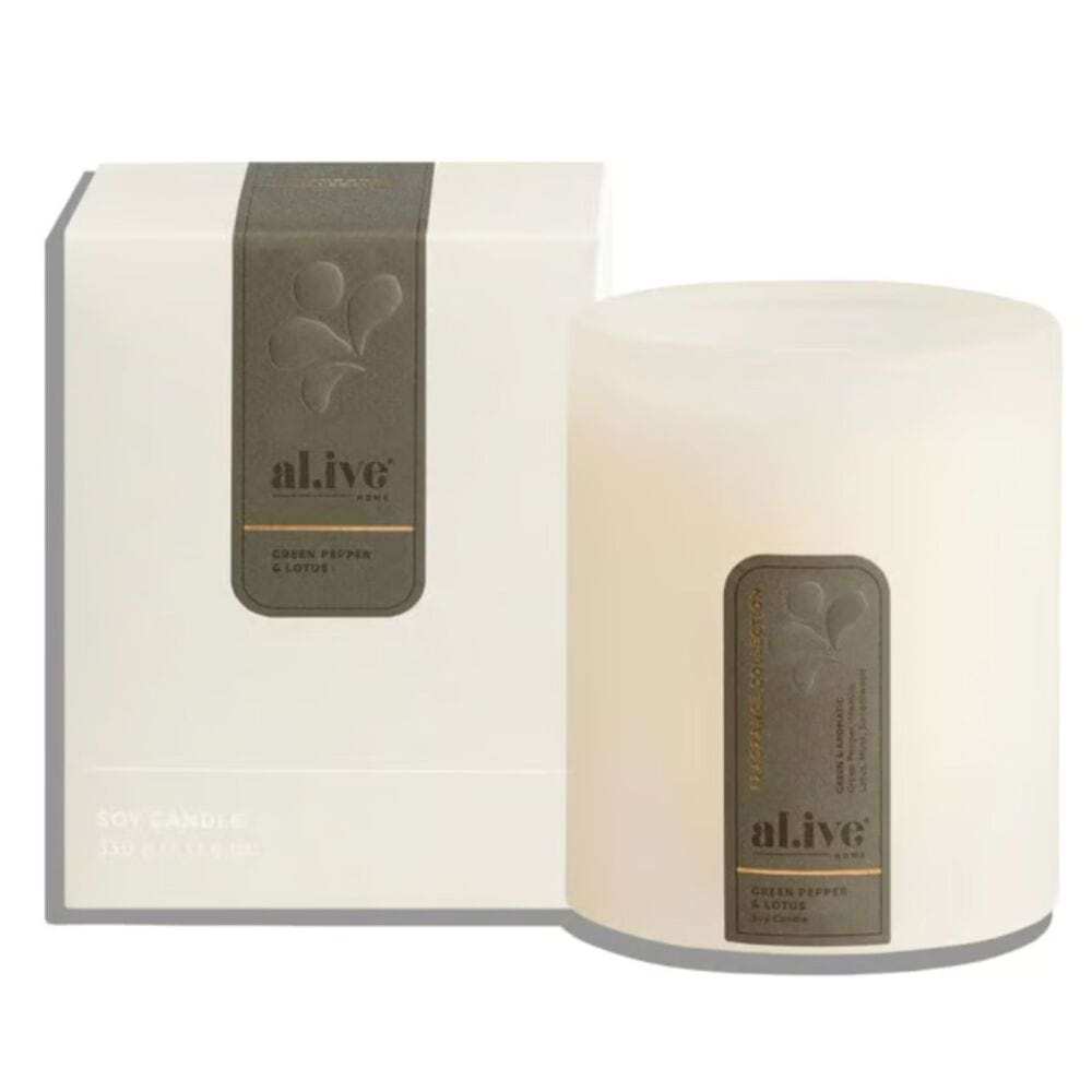Al.ive Green Pepper & Lotus Luxury Candle