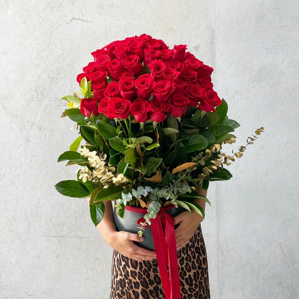 50 Long Stem Red Roses