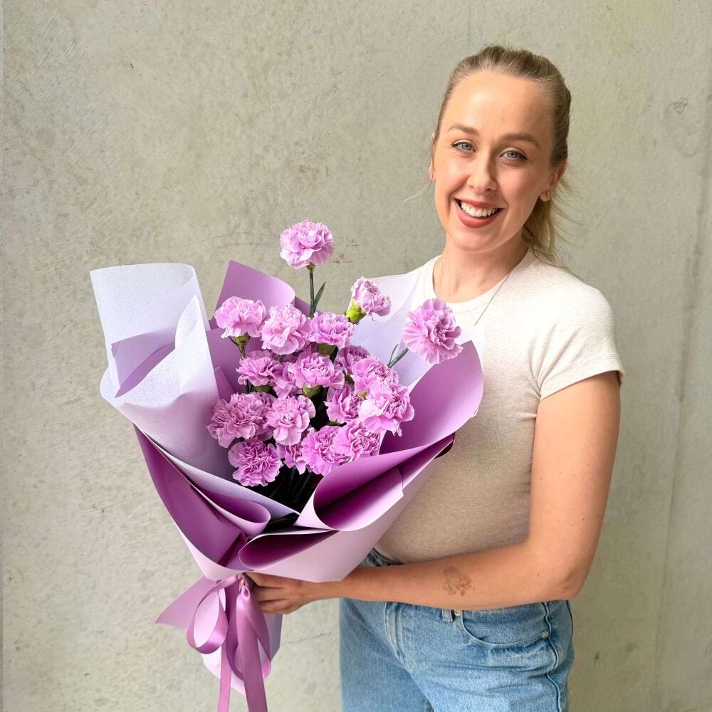 Bouquet of Purple Carnations