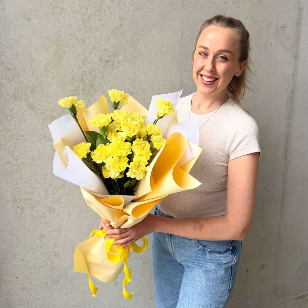 Bouquet of Yellow Carnations