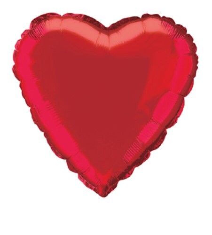 Red Heart Foil Balloon