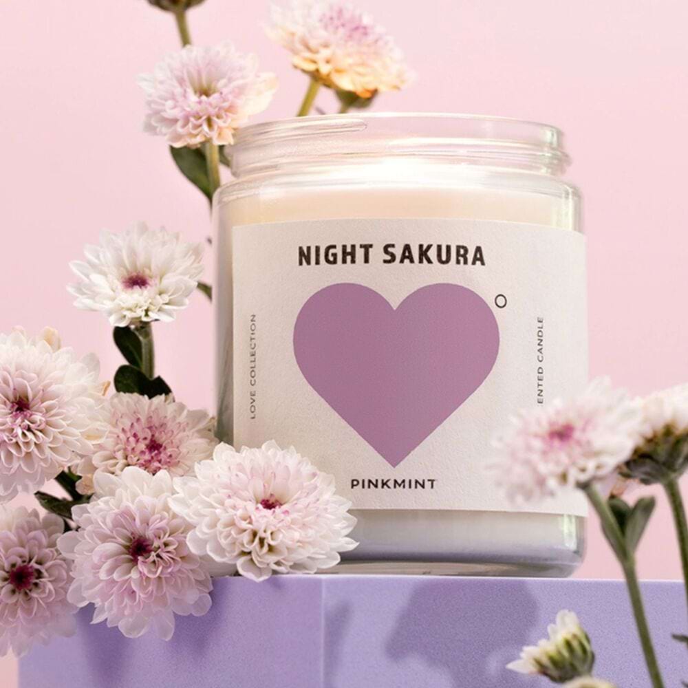 Night Sakura Candle